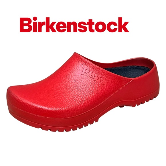 Birkenstock Super-Birki Red Mens Clogs Sz 5 On Shoes